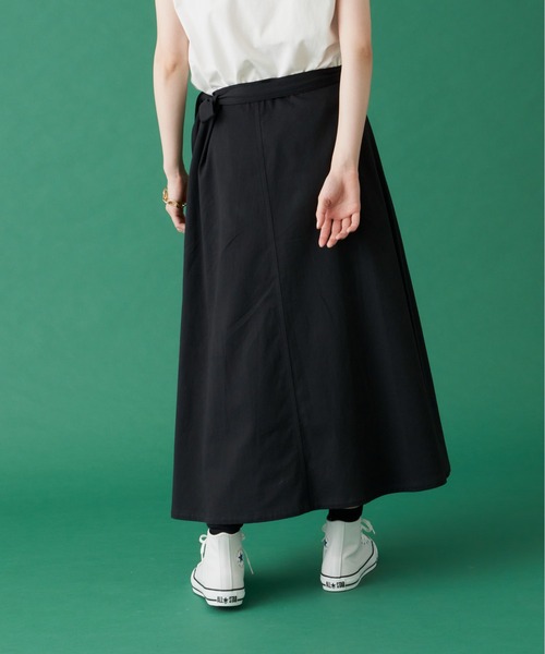 manana suerte（マニャーナスエルテ）の「コットンオーバースカート（スカート・レディース・ホワイト/ブラック・FREE）」の18枚目の写真