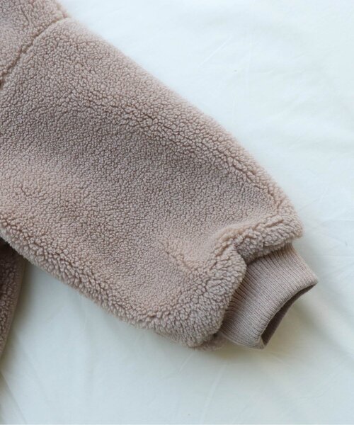 apres les cours（アプレレクール）の「コーデュロイ×ボアアウター（テーラードジャケット・キッズ・ベージュ/ブラウン・100/90/110/120/140/130/80）」の6枚目の写真