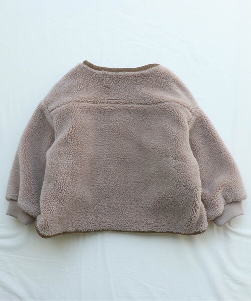 apres les cours（アプレレクール）の「コーデュロイ×ボアアウター（テーラードジャケット・キッズ・ベージュ/ブラウン・100/90/110/120/140/130/80）」の10枚目の写真