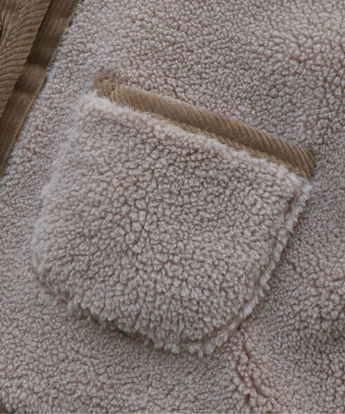 apres les cours（アプレレクール）の「コーデュロイ×ボアアウター（テーラードジャケット・キッズ・ベージュ/ブラウン・100/90/110/120/140/130/80）」の18枚目の写真