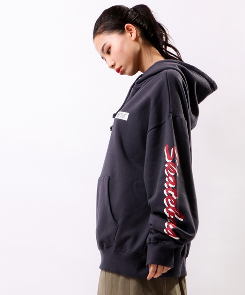 VISION STREET WEAR(ヴィジョンストリートウェア)の「【VISION STREET WEAR】スリーブロゴ裏毛フーディー(パーカー・メンズ・チャコールグレー/ブルー/キナリ・M/L)」の18枚目の写真