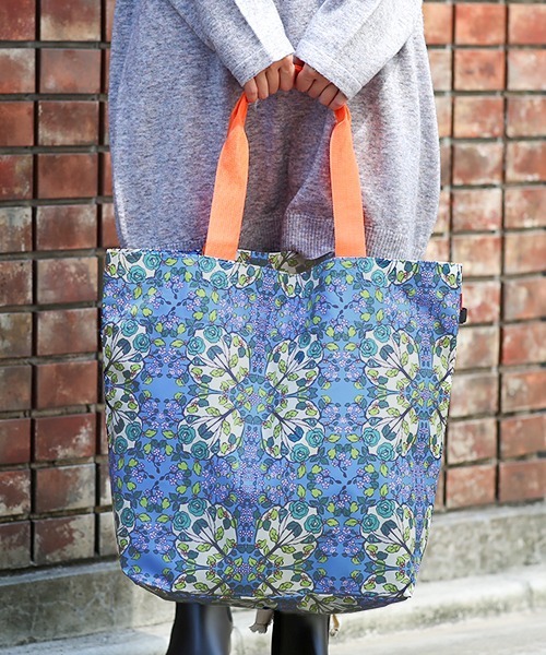 チチカカ(チチカカ)の「巾着トートエコバッグ(エコバッグ/サブバッグ・レディース・ブラウン/ピンク/ブルー・FREE)」の9枚目の写真