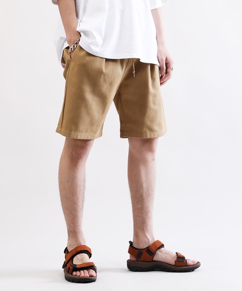 Lulu ＆ Arnie（るるあんどあーにー）の「ビストロ シェフパンツ コットン イージー ショートパンツ ユニセックス -bistro chef work short pants -（その他パンツ・メンズ・ブラック/オリーブ/ベージュ/ホワイト/ネイビー・LARGE/MEDIUM/X-LARGE）」の3枚目の写真