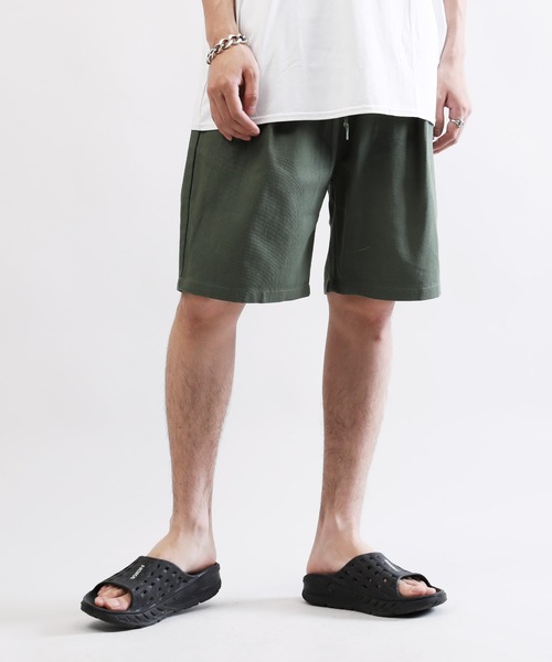 Lulu ＆ Arnie（るるあんどあーにー）の「ビストロ シェフパンツ コットン イージー ショートパンツ ユニセックス -bistro chef work short pants -（その他パンツ・メンズ・ブラック/オリーブ/ベージュ/ホワイト/ネイビー・LARGE/MEDIUM/X-LARGE）」の15枚目の写真