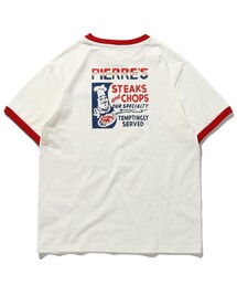 FREAK'S STORE | WEB限定 US SHOP SIGN バックプリントリンガーTシャツ/トリムTシャツ(Tシャツ/カットソー)