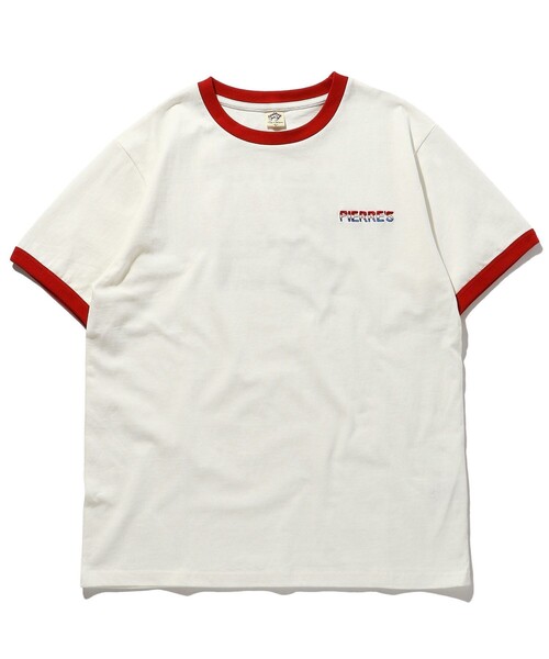 FREAK'S STORE（フリークスストア）の「WEB限定 US SHOP SIGN バックプリントリンガーTシャツ/トリムTシャツ（Tシャツ/カットソー・メンズ・オフホワイト/レモンイエロー・LARGE/X-LARGE/MEDIUM）」の7枚目の写真