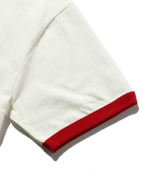 FREAK'S STORE（フリークスストア）の「WEB限定 US SHOP SIGN バックプリントリンガーTシャツ/トリムTシャツ（Tシャツ/カットソー・メンズ・オフホワイト/レモンイエロー・LARGE/X-LARGE/MEDIUM）」の9枚目の写真