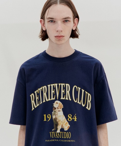VIVASTUDIO（ビバスタジオ）の「【UNISEX】VIVA STUDIO／RETRIEVER T　2956053（Tシャツ/カットソー・メンズ・ネイビー/グレー・SMALL/MEDIUM/LARGE/X-LARGE）」の2枚目の写真