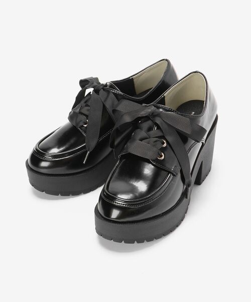 MAJESTIC LEGON（マジェスティックレゴン）の「ボリュームヒールシューズ（その他シューズ・レディース・ダークブラウン/ブラック・SMALL/MEDIUM/LARGE/X-LARGE）」の5枚目の写真