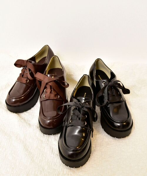 MAJESTIC LEGON（マジェスティックレゴン）の「ボリュームヒールシューズ（その他シューズ・レディース・ダークブラウン/ブラック・SMALL/MEDIUM/LARGE/X-LARGE）」の11枚目の写真