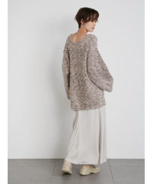 emmi（エミ）の「【emmi original】emmiニットスニーカー（スニーカー・レディース・ベージュ/ブラウン・23/24/25/24.5/23.5）」の4枚目の写真