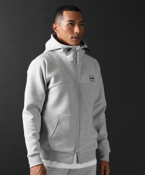 【DUFFER】セットアップ ダンボールニット ジップパーカー BLACK LABEL〕：セットアップ ダンボールニット ジップパーカー