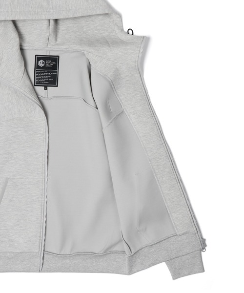 ダファーオブセントジョージ Wフーデッドウールジャケット グレー Мサイズ ダファーオブセントジョージ Wフーデッドウールジャケット