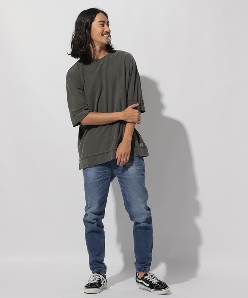 BAYFLOW(ベイフロー)の「ナシジハーフスリーブTEE(Tシャツ/カットソー・メンズ・チャコール/ライトブルー/ホワイト・SMALL/MEDIUM/LARGE)」の4枚目の写真