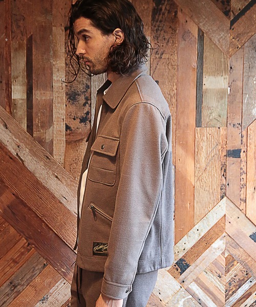 RATTLE TRAP（ラトルトラップ）の「【セットアップ対応】エアリーフラノCPOブルゾン（ブルゾン・メンズ・ブラック/ブラウン/グレイッシュベージュ/チャコール・LL/S/M/L）」の15枚目の写真