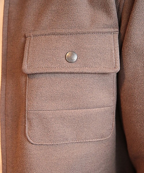 RATTLE TRAP（ラトルトラップ）の「【セットアップ対応】エアリーフラノCPOブルゾン（ブルゾン・メンズ・ブラック/ブラウン/グレイッシュベージュ/チャコール・LL/S/M/L）」の16枚目の写真