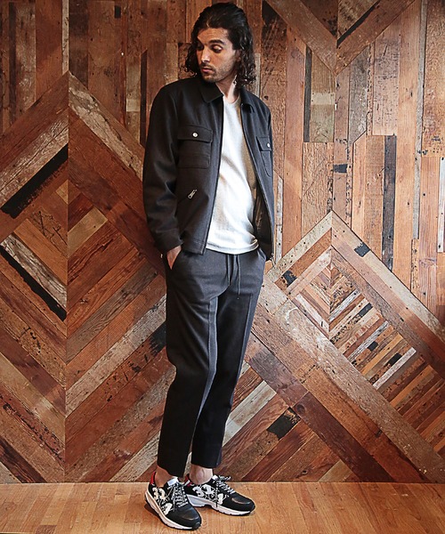 RATTLE TRAP（ラトルトラップ）の「【セットアップ対応】エアリーフラノCPOブルゾン（ブルゾン・メンズ・ブラック/ブラウン/グレイッシュベージュ/チャコール・LL/S/M/L）」の22枚目の写真