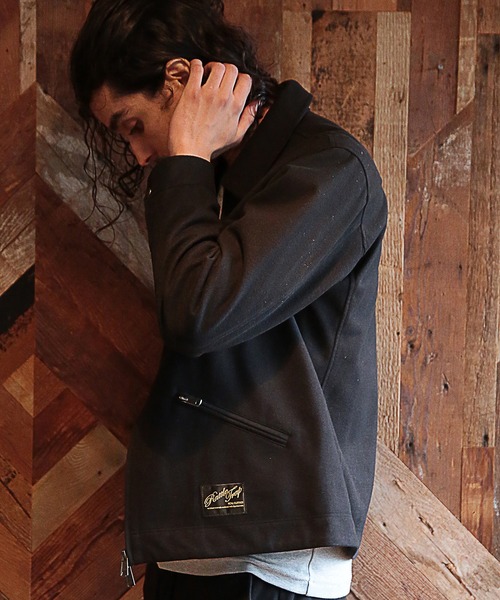 RATTLE TRAP（ラトルトラップ）の「【セットアップ対応】エアリーフラノCPOブルゾン（ブルゾン・メンズ・ブラック/ブラウン/グレイッシュベージュ/チャコール・LL/S/M/L）」の13枚目の写真