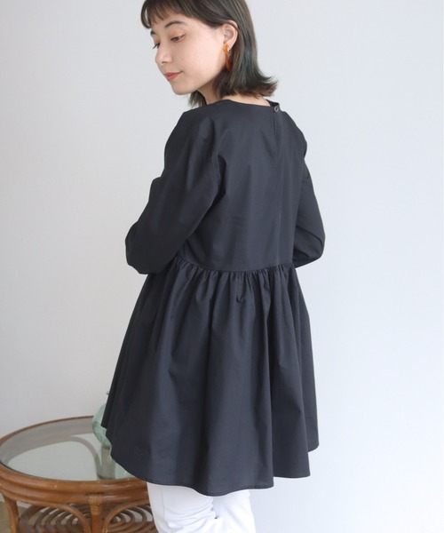 HER CLOSET（ハークローゼット）の「【shemoshelly】ペプラムブラウス（シャツ/ブラウス・レディース・ホワイト/ブラック/ブラウン/グレイッシュベージュ・M）」の11枚目の写真