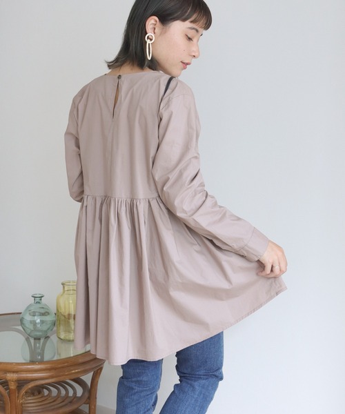 HER CLOSET（ハークローゼット）の「【shemoshelly】ペプラムブラウス（シャツ/ブラウス・レディース・ホワイト/ブラック/ブラウン/グレイッシュベージュ・M）」の22枚目の写真