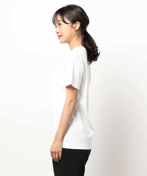 ADIRA（アディラ）の「プックリシシュウT（Tシャツ/カットソー・レディース・ホワイト/スミクロ・SMALL）」の8枚目の写真