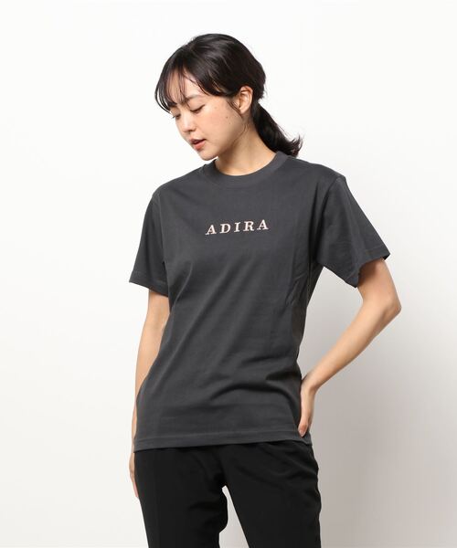 ADIRA（アディラ）の「プックリシシュウT（Tシャツ/カットソー・レディース・ホワイト/スミクロ・SMALL）」の9枚目の写真