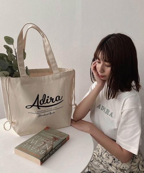 ADIRA（アディラ）の「プックリシシュウT（Tシャツ/カットソー・レディース・ホワイト/スミクロ・SMALL）」の19枚目の写真