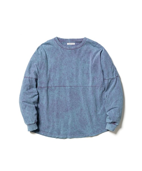 F-LAGSTUF-F(フラグスタフ)の「【F-LAGSTUF-F】CHEMICAL WASH FB L/S Tee(Tシャツ/カットソー・メンズ・パープル/グリーン・MEDIUM/LARGE)」の2枚目の写真