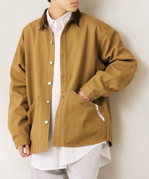SMITH'S(スミス)の「【SMITH'S/スミス】別注 TWILL カバーオール(カバーオール・メンズ・キャメル/ナチュラル/ブラック・M/L)」の8枚目の写真
