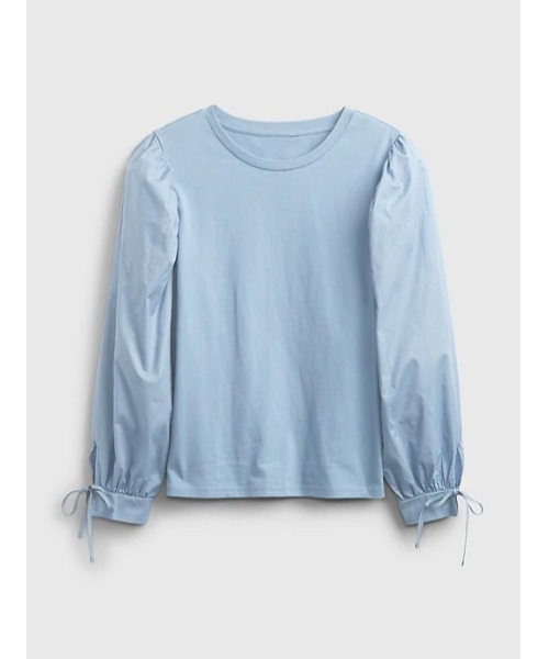 GAP（ギャップ）の「袖異素材コンシャストップス（シャツ/ブラウス・レディース・その他/ホワイト系その他/ブラック系その他/ブルー系その他・S/M/L/XL/XS/XXS）」の7枚目の写真