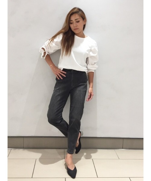 GAP（ギャップ）の「袖異素材コンシャストップス（シャツ/ブラウス・レディース・その他/ホワイト系その他/ブラック系その他/ブルー系その他・S/M/L/XL/XS/XXS）」の14枚目の写真