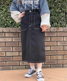 apres jour | ステッチナロースカート【ZOZOTOWN限定アイテム】(スカート)