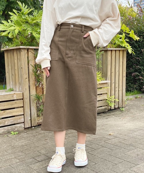 apres jour（アプレジュール）の「ステッチナロースカート【ZOZOTOWN限定アイテム】（スカート・レディース・ブラック/アイボリー/ブラウン系その他・SMALL/MEDIUM/X-LARGE）」の22枚目の写真