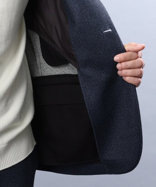 TAKEO KIKUCHI（タケオキクチ）の「◆【Sサイズ～】ダウンファブリック ジャケット（スーツジャケット・メンズ・ネイビー/チャコールグレー/ブラウン系4・05/01/02/03/04）」の14枚目の写真