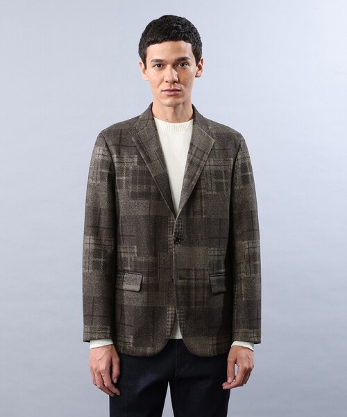 TAKEO KIKUCHI（タケオキクチ）の「◆【Sサイズ～】ダウンファブリック ジャケット（スーツジャケット・メンズ・ネイビー/チャコールグレー/ブラウン系4・05/01/02/03/04）」の13枚目の写真