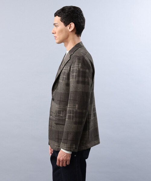 TAKEO KIKUCHI（タケオキクチ）の「◆【Sサイズ～】ダウンファブリック ジャケット（スーツジャケット・メンズ・ネイビー/チャコールグレー/ブラウン系4・05/01/02/03/04）」の6枚目の写真