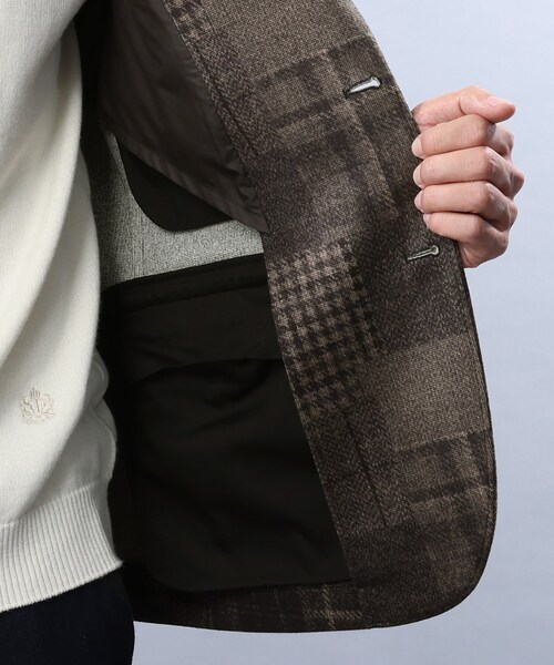 TAKEO KIKUCHI（タケオキクチ）の「◆【Sサイズ～】ダウンファブリック ジャケット（スーツジャケット・メンズ・ネイビー/チャコールグレー/ブラウン系4・05/01/02/03/04）」の17枚目の写真