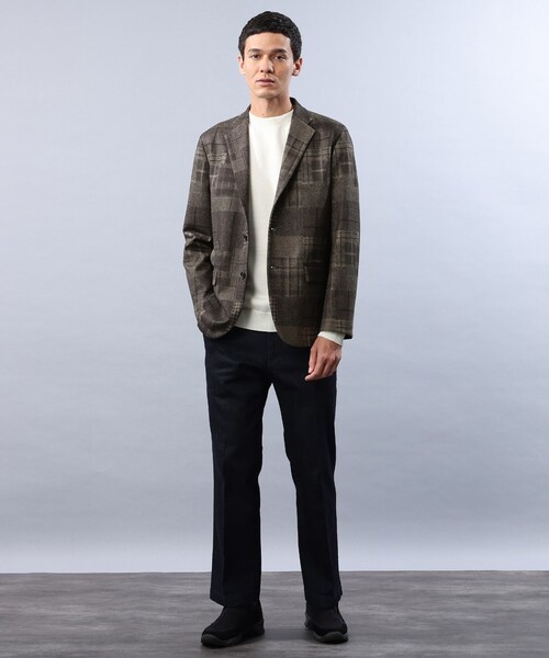 TAKEO KIKUCHI（タケオキクチ）の「◆【Sサイズ～】ダウンファブリック ジャケット（スーツジャケット・メンズ・ネイビー/チャコールグレー/ブラウン系4・05/01/02/03/04）」の21枚目の写真