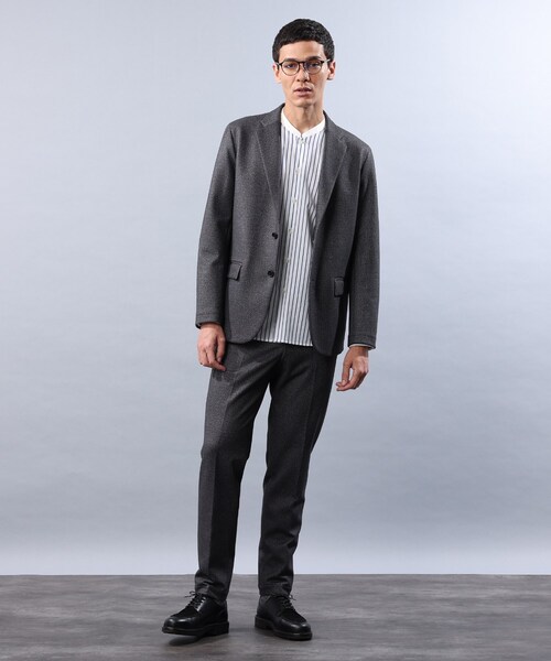 TAKEO KIKUCHI（タケオキクチ）の「◆【Sサイズ～】ダウンファブリック ジャケット（スーツジャケット・メンズ・ネイビー/チャコールグレー/ブラウン系4・05/01/02/03/04）」の22枚目の写真