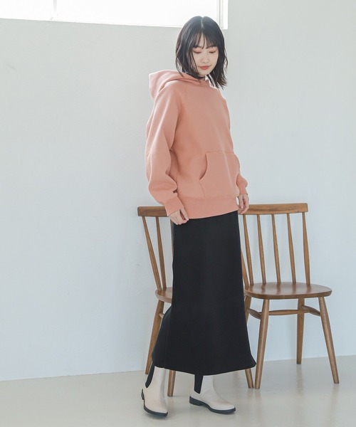 LAKOLE（ラコレ）の「12Gカシミアタッチナロースカート / 214953（スカート・レディース・ブラック/ブラウン/アイボリー・SMALL/MEDIUM）」の4枚目の写真