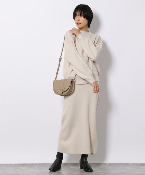 LAKOLE（ラコレ）の「12Gカシミアタッチナロースカート / 214953（スカート・レディース・ブラック/ブラウン/アイボリー・SMALL/MEDIUM）」の6枚目の写真