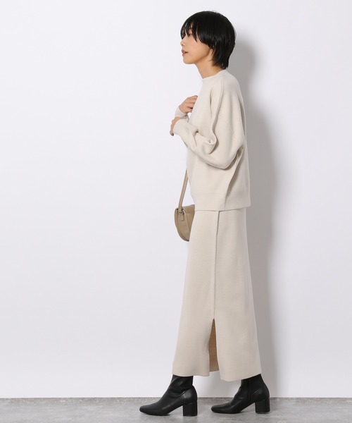 LAKOLE（ラコレ）の「12Gカシミアタッチナロースカート / 214953（スカート・レディース・ブラック/ブラウン/アイボリー・SMALL/MEDIUM）」の14枚目の写真