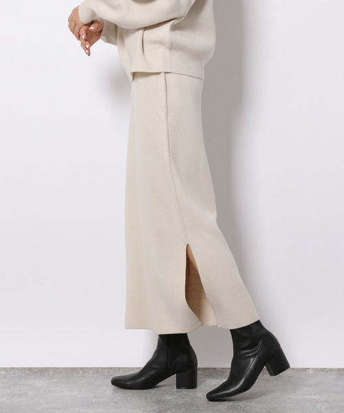LAKOLE（ラコレ）の「12Gカシミアタッチナロースカート / 214953（スカート・レディース・ブラック/ブラウン/アイボリー・SMALL/MEDIUM）」の10枚目の写真