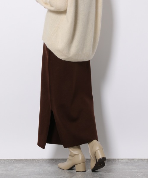 LAKOLE（ラコレ）の「12Gカシミアタッチナロースカート / 214953（スカート・レディース・ブラック/ブラウン/アイボリー・SMALL/MEDIUM）」の18枚目の写真