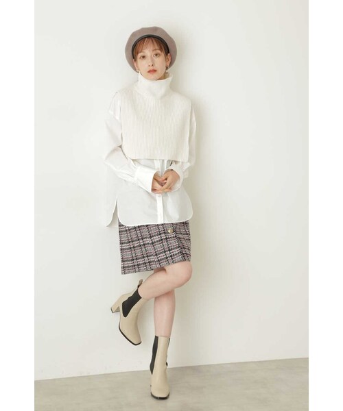 JILL STUART（ジルスチュアート）の「◆ギアツイードミニスカート（スカート・レディース・ピンク/グリーン・2/0/4）」の16枚目の写真