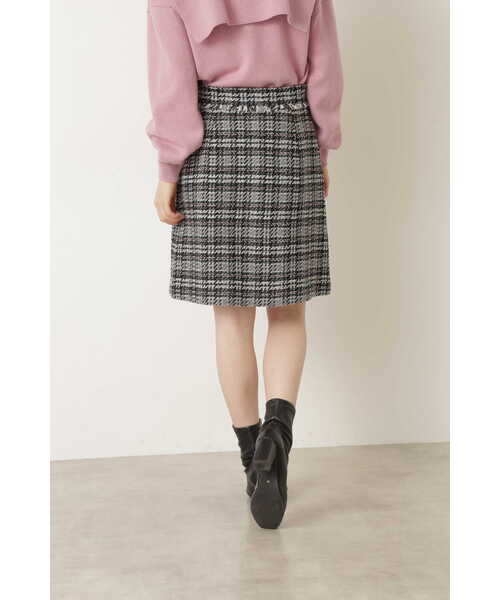 JILL STUART（ジルスチュアート）の「◆ギアツイードミニスカート（スカート・レディース・ピンク/グリーン・2/0/4）」の5枚目の写真