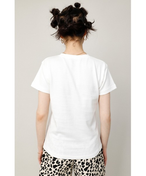 SLY（スライ）の「COMPACT SLY LOGO T/SH コンパクトロゴ Tシャツ（Tシャツ/カットソー・レディース・ホワイト/ブラック/ターコイズブルー/ブラウン系その他2・FREE）」の5枚目の写真