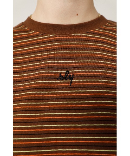 SLY（スライ）の「COMPACT SLY LOGO T/SH コンパクトロゴ Tシャツ（Tシャツ/カットソー・レディース・ホワイト/ブラック/ターコイズブルー/ブラウン系その他2・FREE）」の18枚目の写真