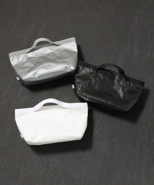 SABLE CLUTCH(セーブルクラッチ)の「BOAT-SHAPED PE TOTE (S)(トートバッグ)(トートバッグ・レディース・シルバー/ブラック/ホワイト・ONE SIZE)」の4枚目の写真