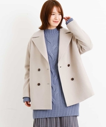 MK MICHEL KLEIN | SUPER100'SウールPコート(ピーコート)